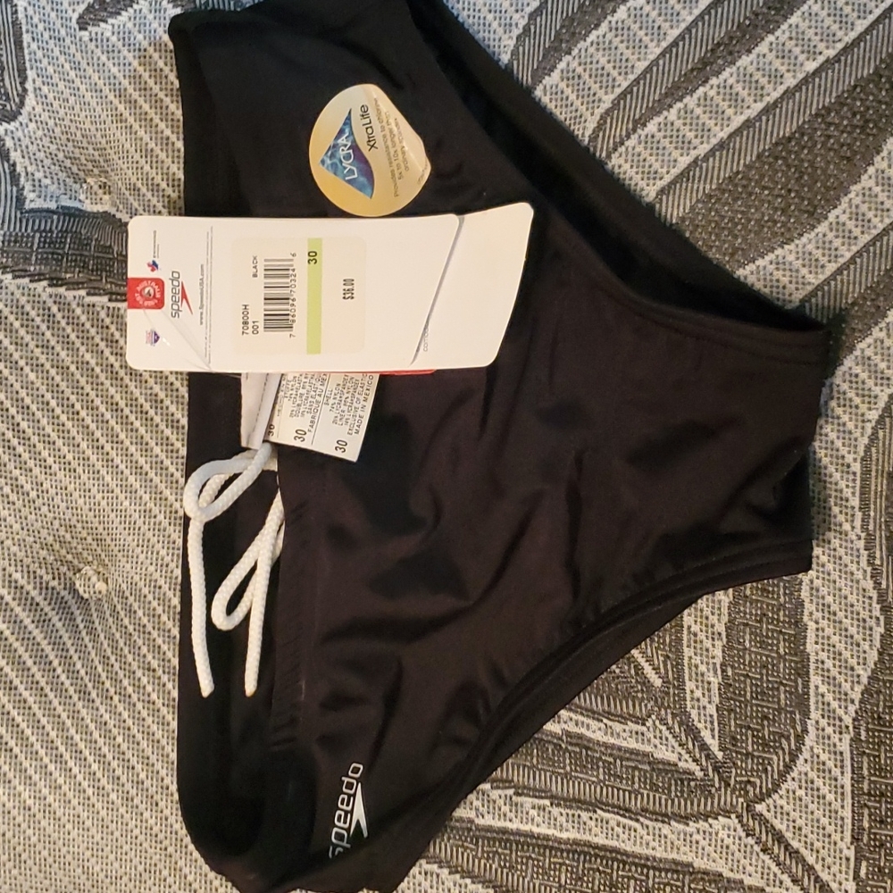 Black Speedo racing suit
